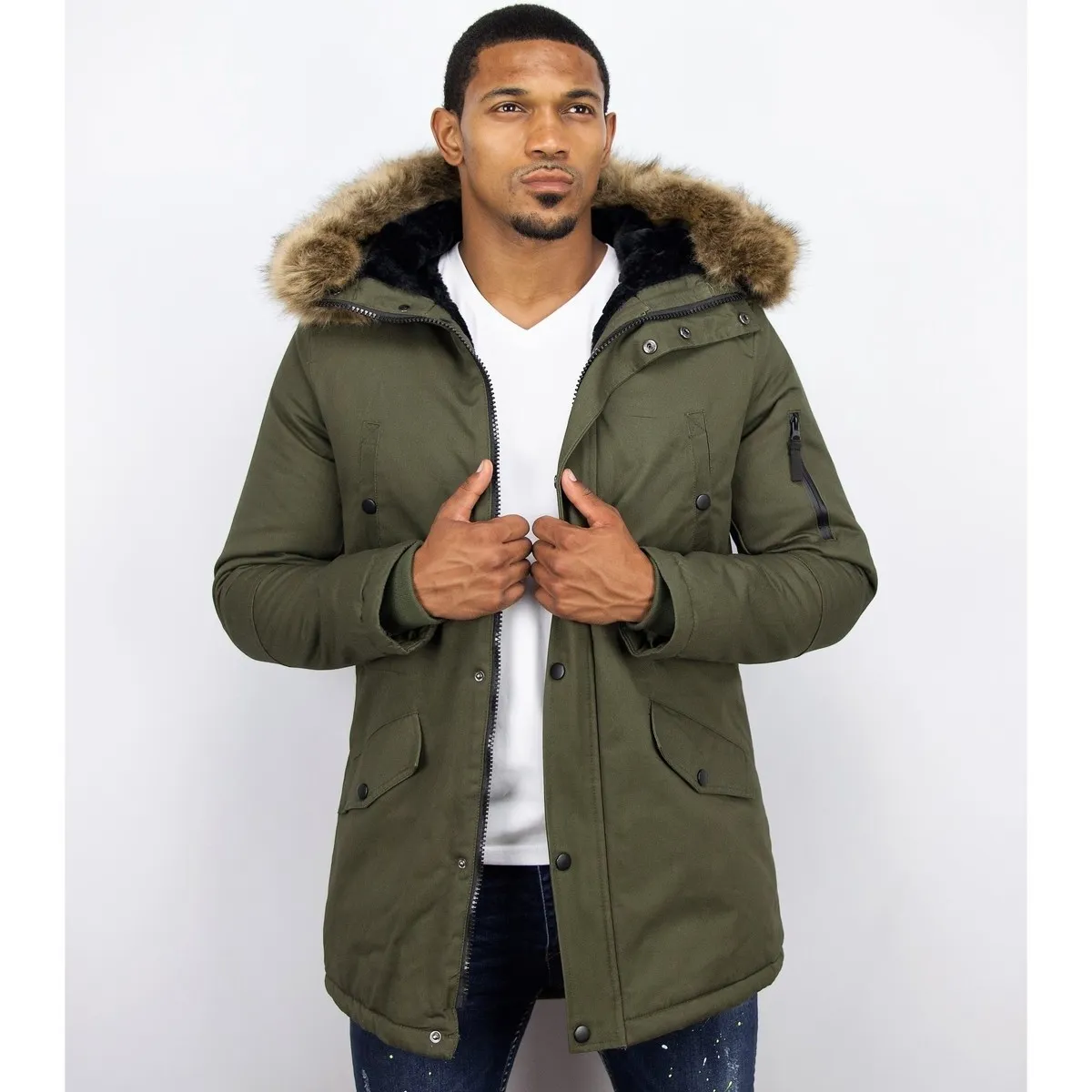 Parkas Hombre Abrigo De Invierno
