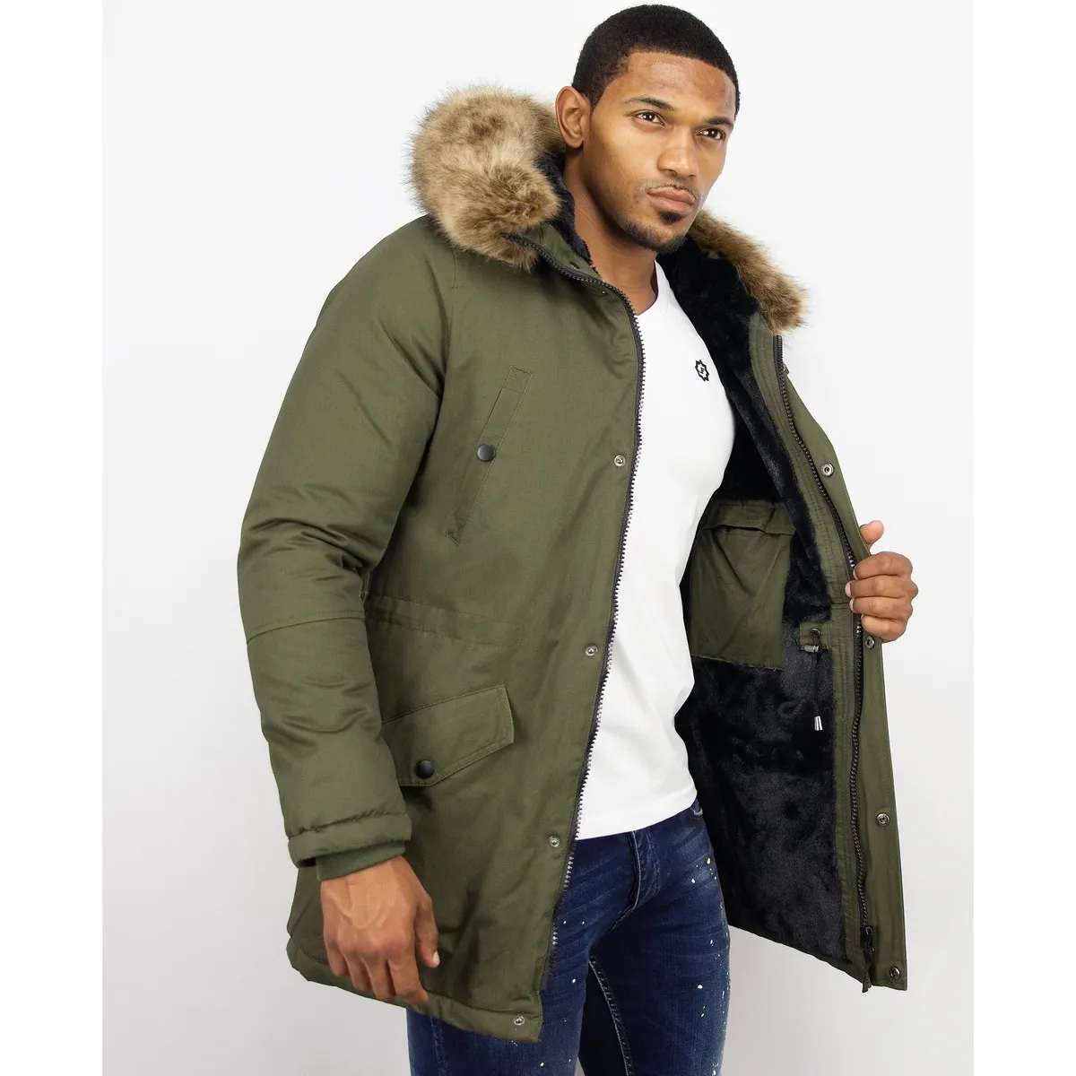 Parkas Hombre Abrigo De Invierno