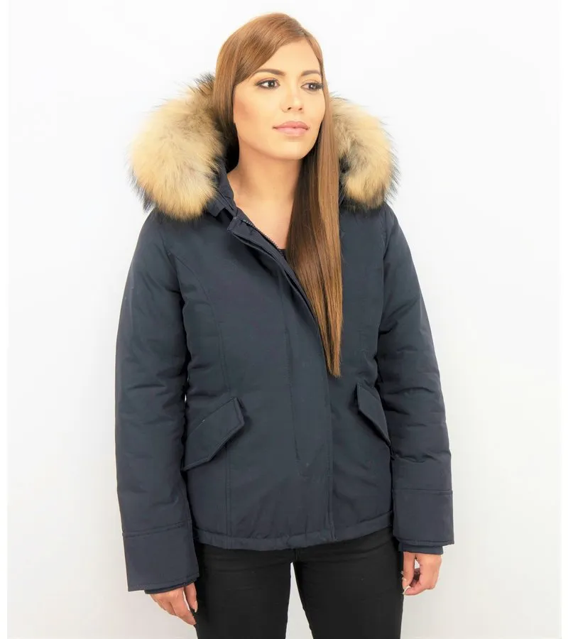 PARKAS MUJER  ABRIGOS MUJER   PARKAS AZUL  AZUL
