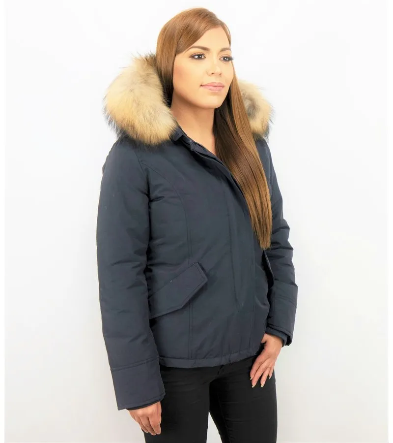 PARKAS MUJER  ABRIGOS MUJER   PARKAS AZUL  AZUL