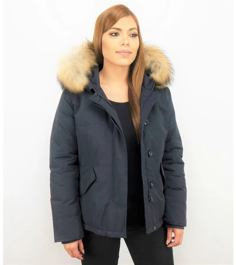 PARKAS MUJER  ABRIGOS MUJER   PARKAS AZUL  AZUL