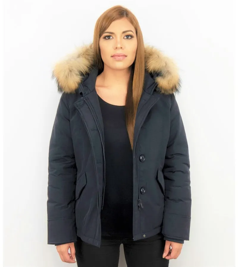 PARKAS MUJER  ABRIGOS MUJER   PARKAS AZUL  AZUL