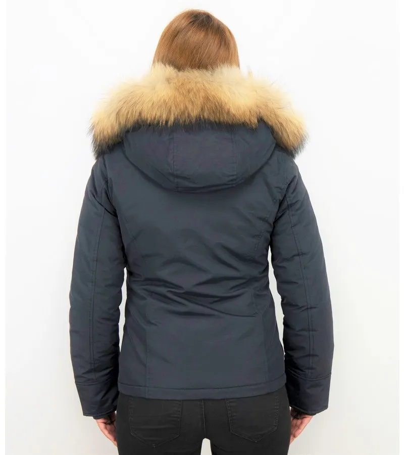PARKAS MUJER  ABRIGOS MUJER   PARKAS AZUL  AZUL