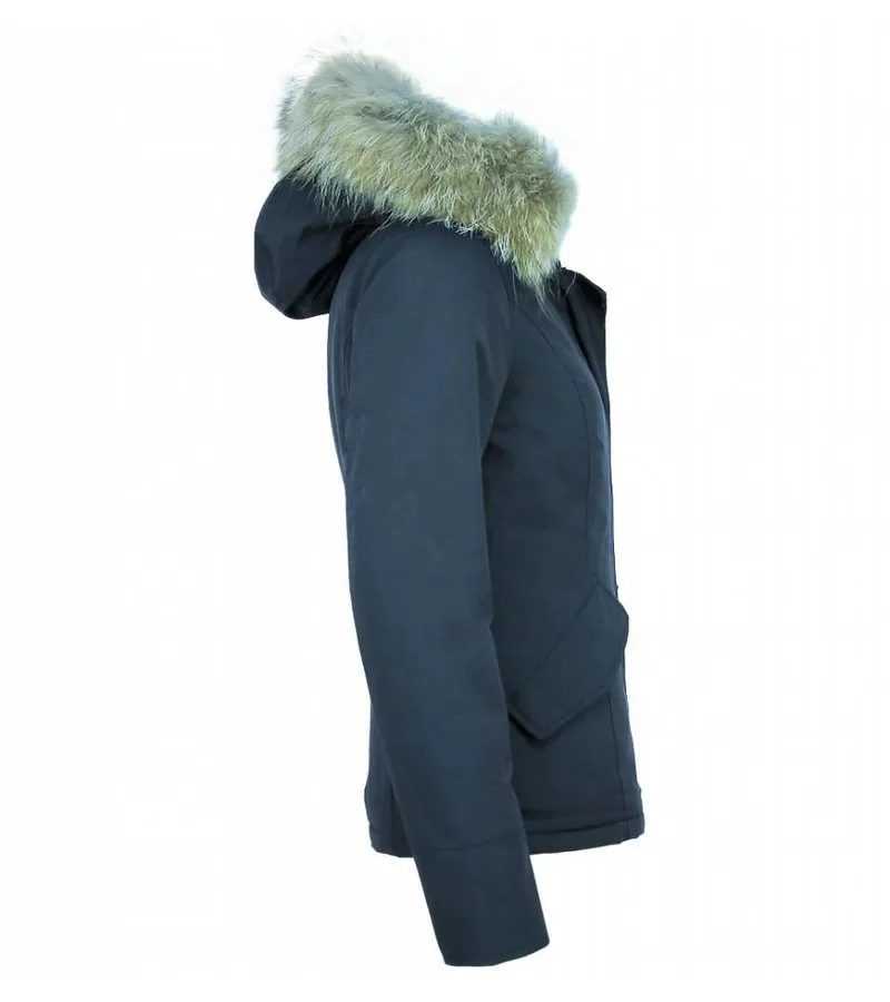 PARKAS MUJER  ABRIGOS MUJER   PARKAS AZUL  AZUL