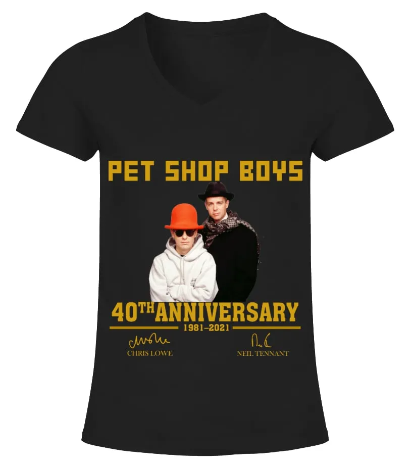 PET SHOP BOYS 40TH ANNIVERSARY Camiseta cuello pico Mujer