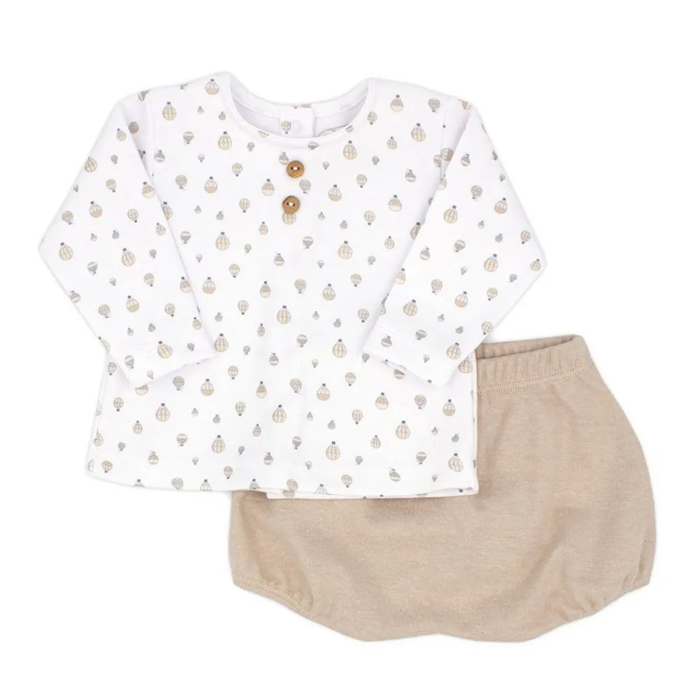 RAPIFE CONJUNTO PACK PUNTO ESTAMPADO DE BEBé NIñO 5514W21 CAMEL28 CORDONETS