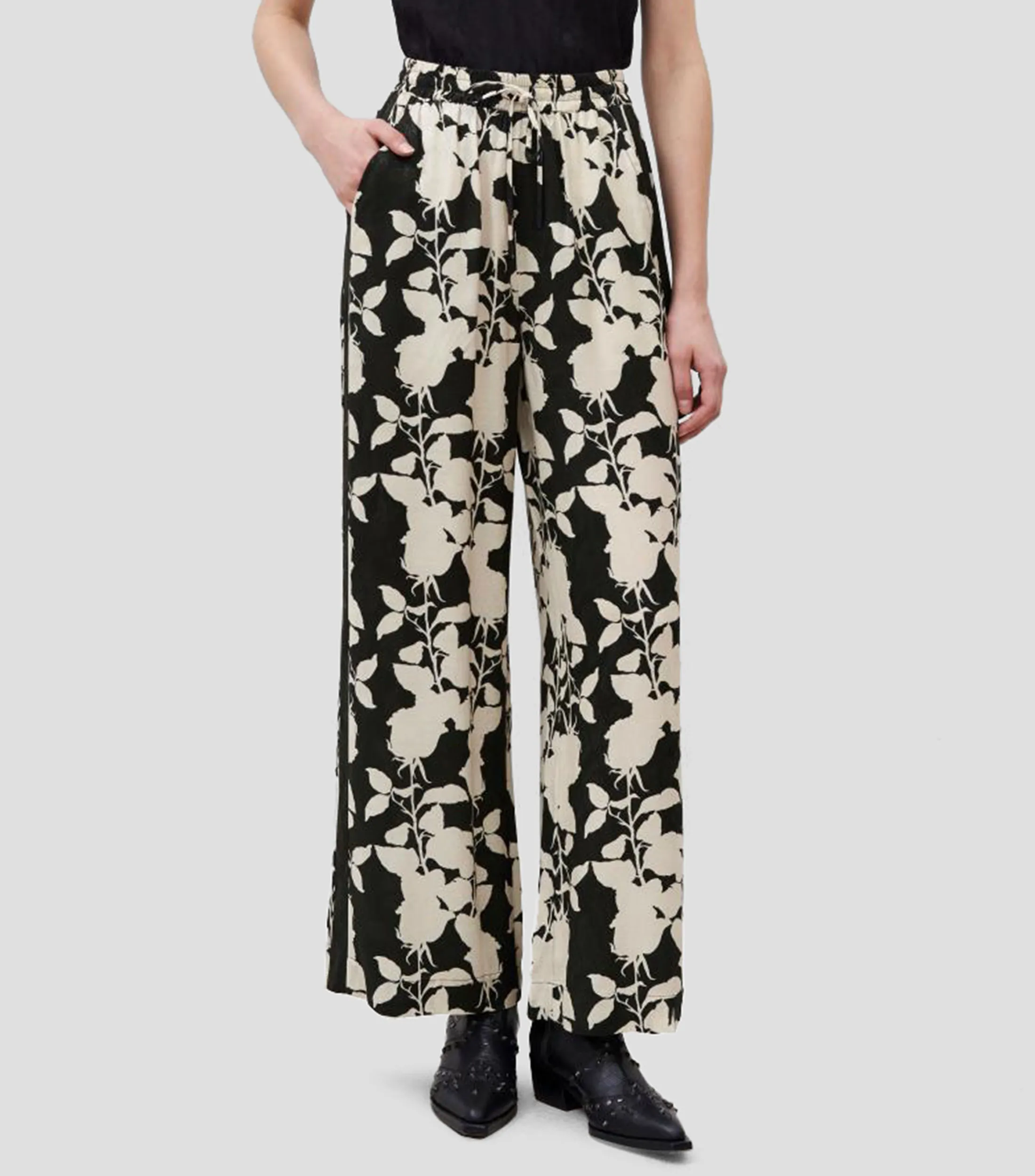 Rapsodia Pantalón con flores Mujer