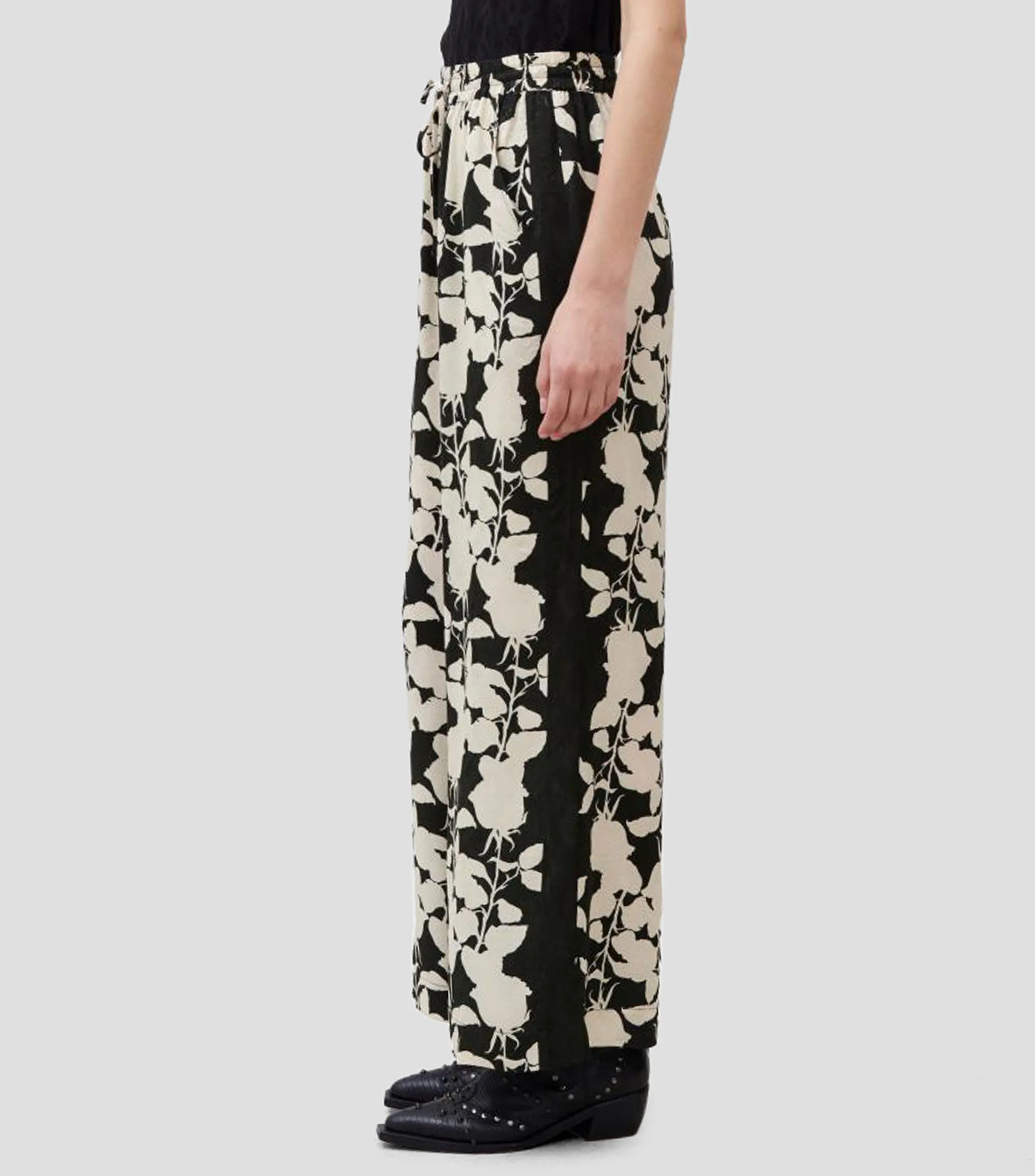 Rapsodia Pantalón con flores Mujer