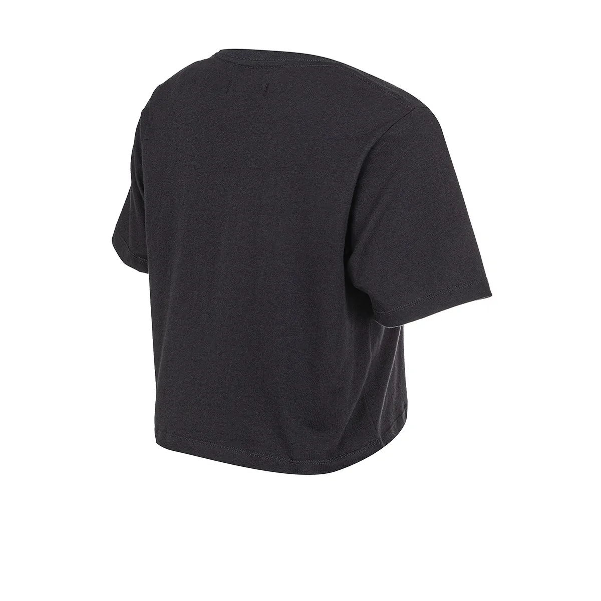 Remera Corta Topper Cropped Cher Mix Mujer Negra