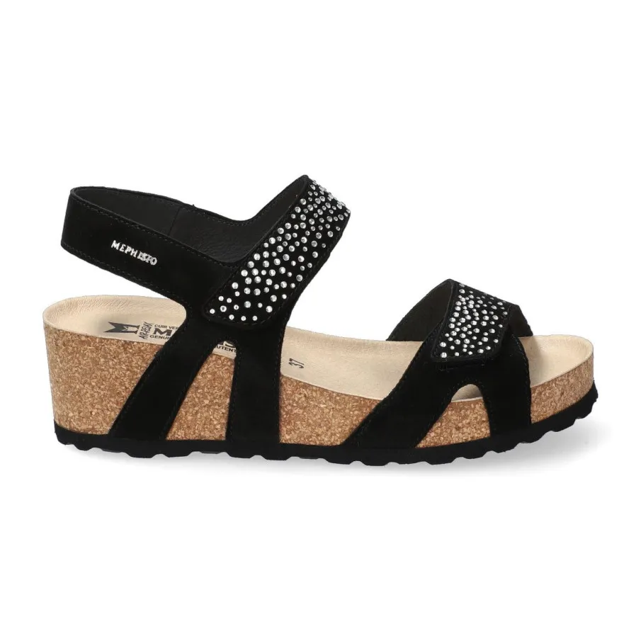 SANDALIA MEPHISTO VIC SPARK MUJER NEGRO