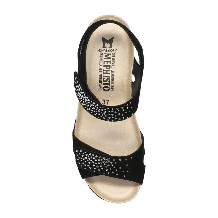 SANDALIA MEPHISTO VIC SPARK MUJER NEGRO