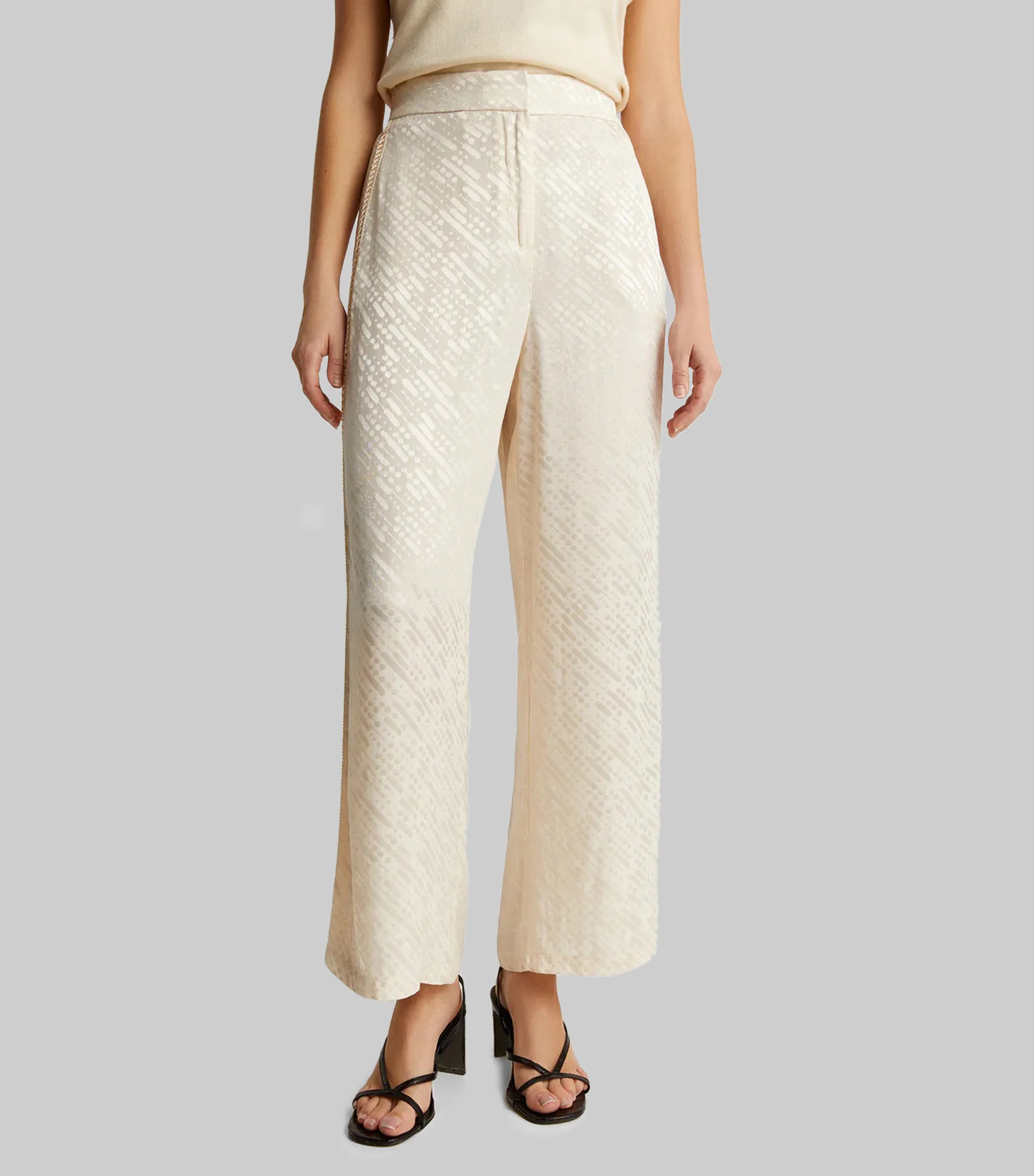 Scalpers Pantalón con franjas a relieve Mujer