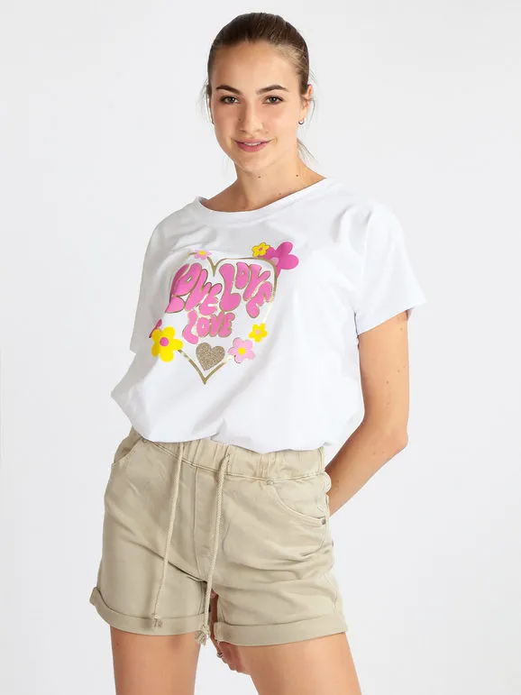 Solada Camiseta mujer oversize de algodón