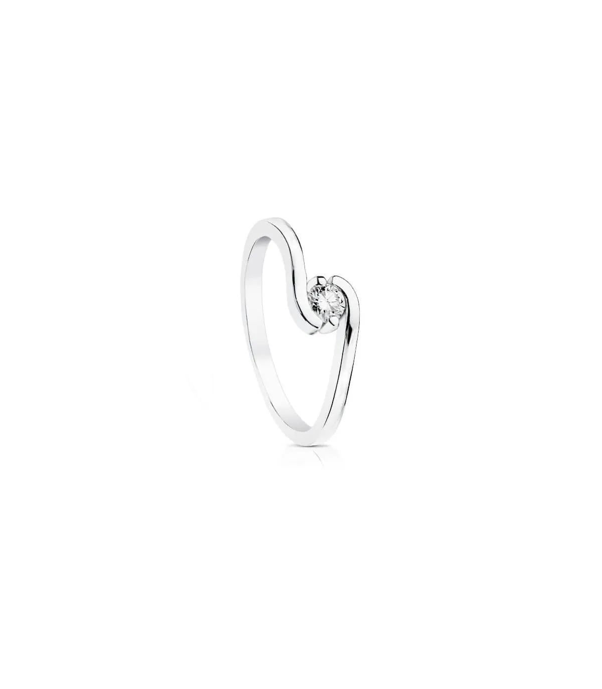 Solitaire Milanesse 0.150 Ct. 18 K