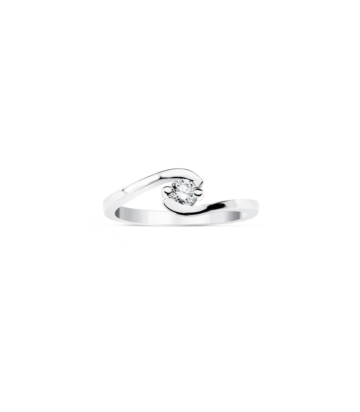Solitaire Milanesse 0.150 Ct. 18 K