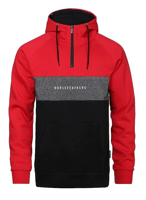 SUDADERA HORSEFEATHERS TOPPER  TRUE RED  MEN´S