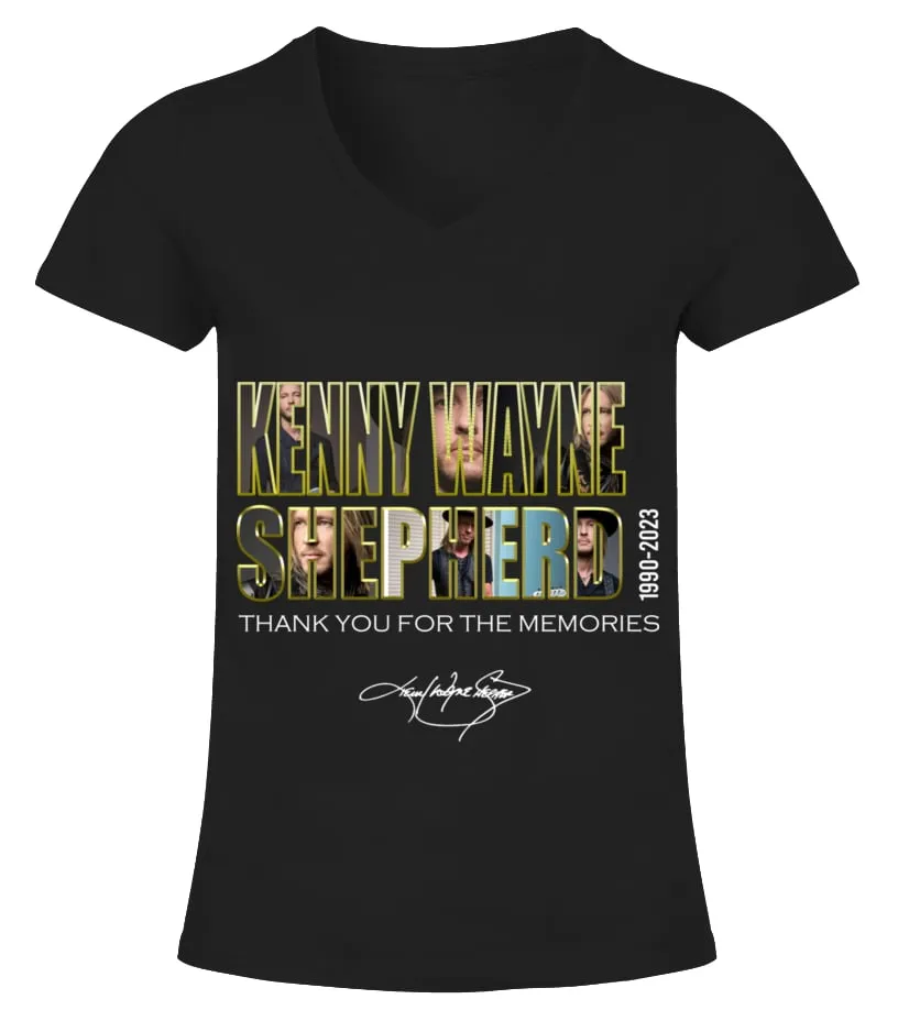 T KENNY WAYNE SHEPHERD 19902023 CAMISETA CUELLO PICO MUJER