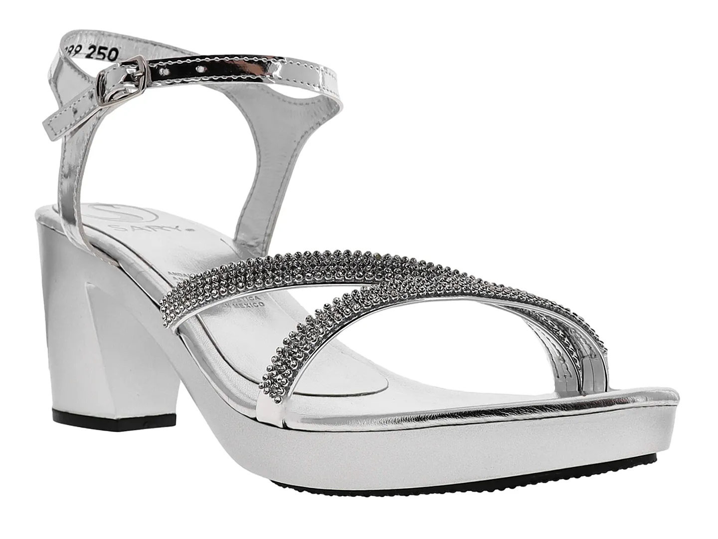 Tacones Sary 2889 Plata Para Mujer