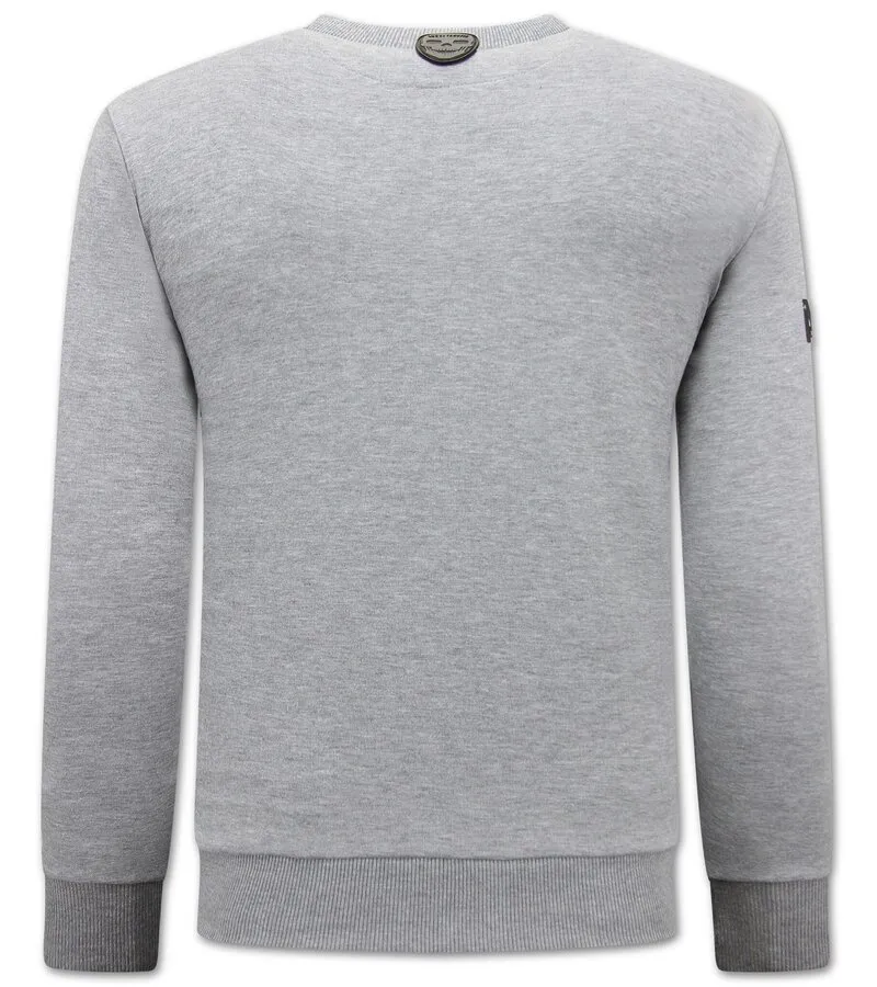THE KING OF COCAINE PABLO ESCOBAR JERSEY HOMBRE  GRIS