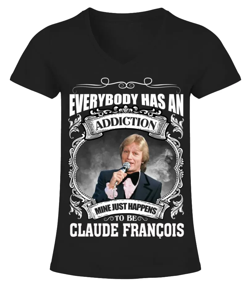 TO BE CLAUDE FRANCOIS Camiseta cuello pico Mujer