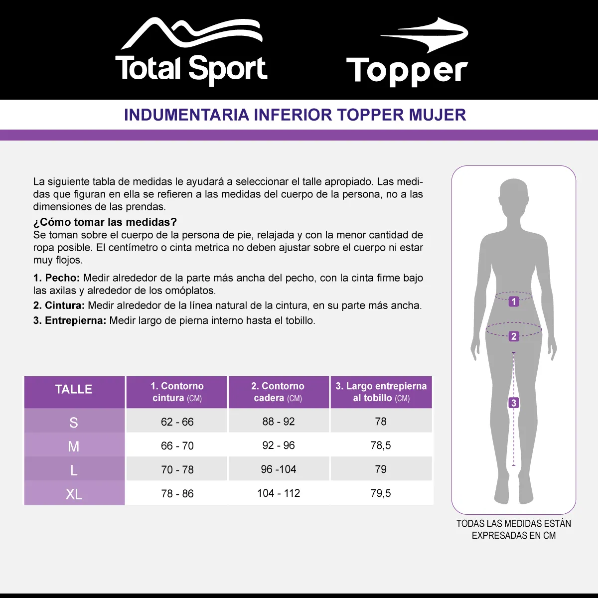 Topper Calza Biker Wmn – Mujer – 164588