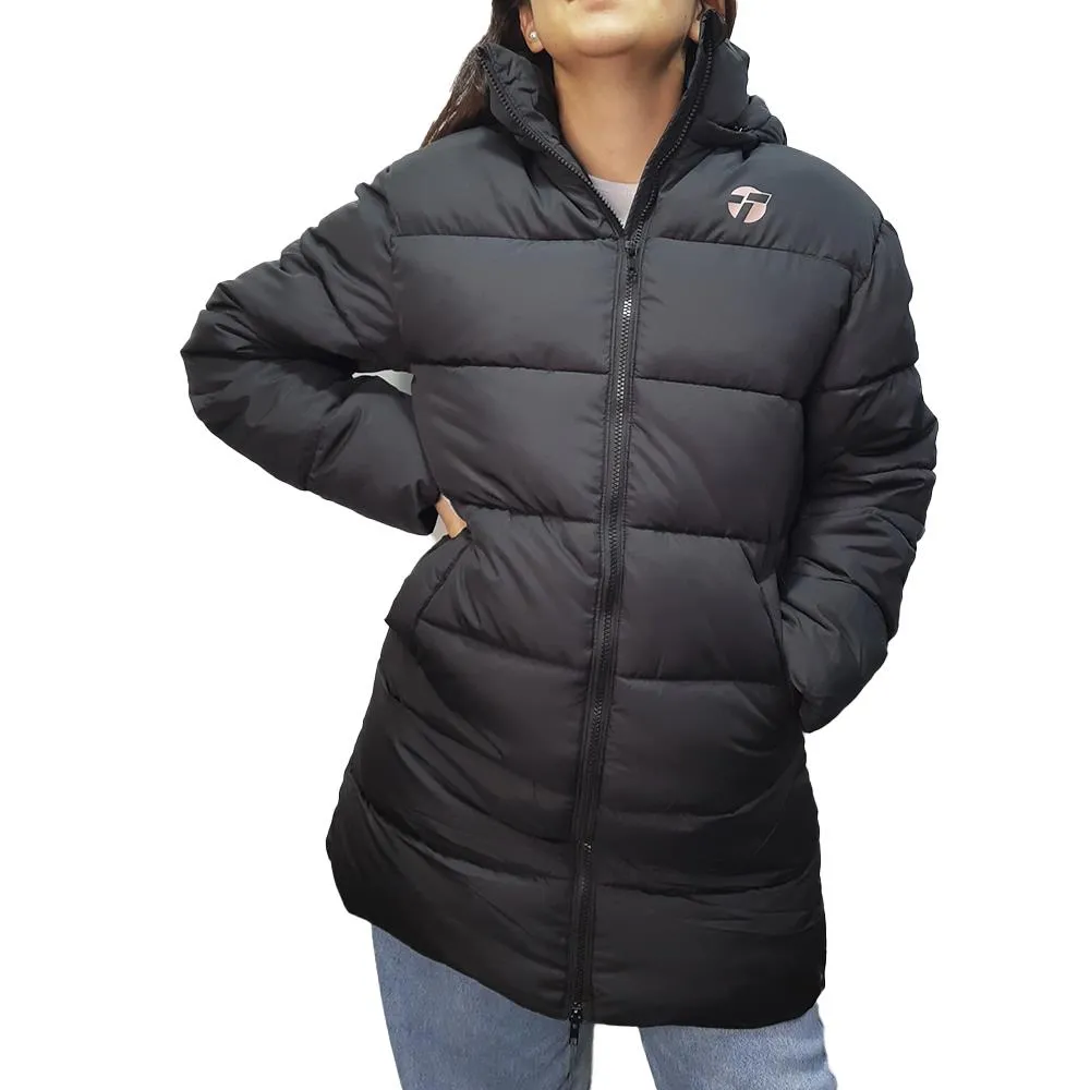 TOPPER CAMPERA MUJER  PUFFER LONG II BLCK