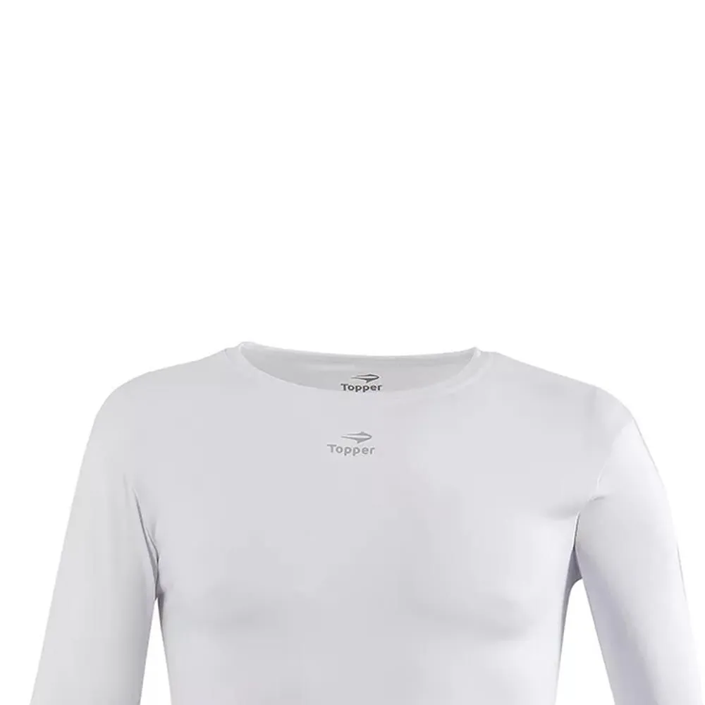 TOPPER REMERA KIDS  TERMICA ML BOYS BLANCO