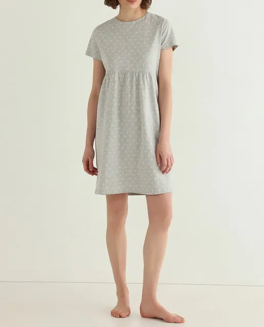 Unit Camisón mujer punto manga corta