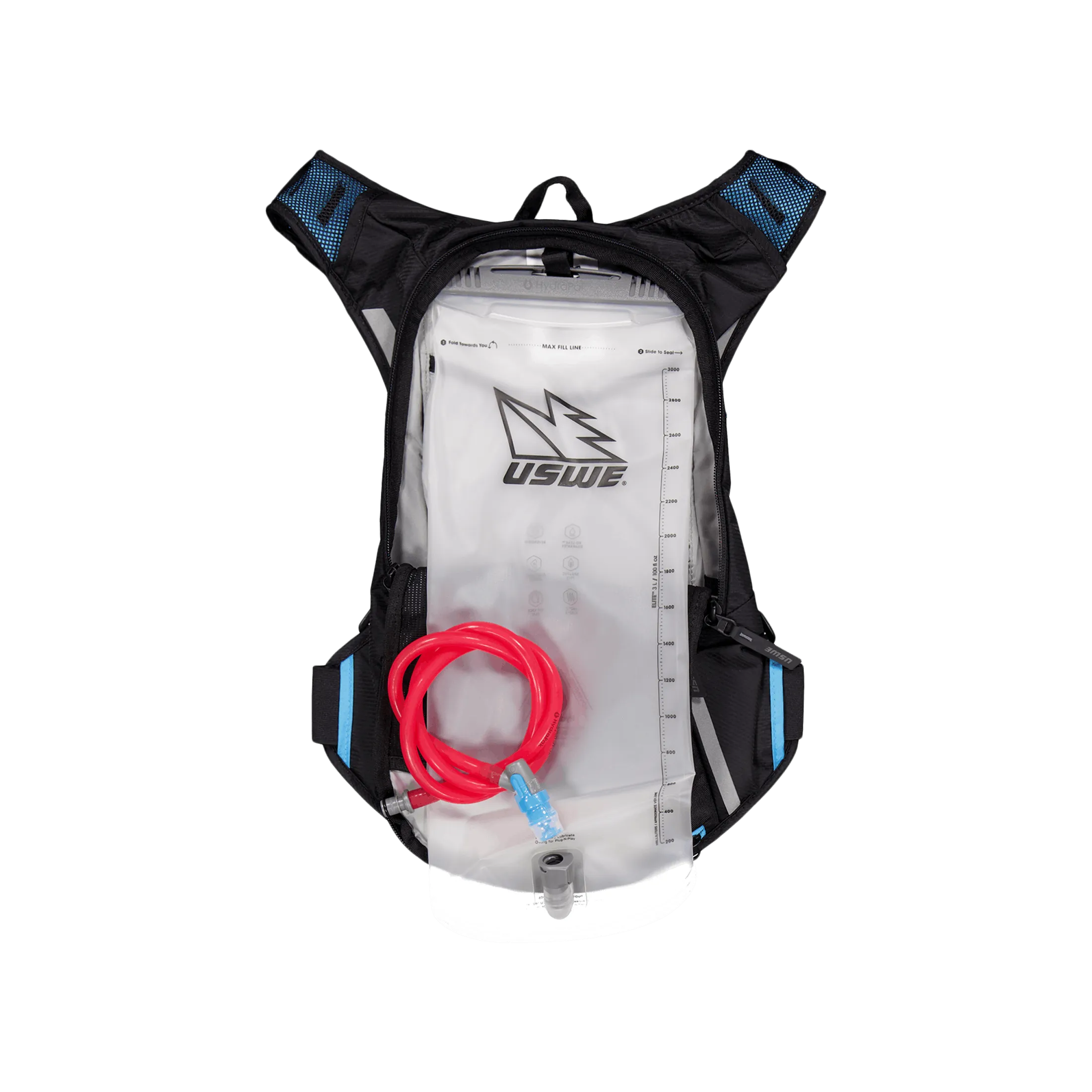 Uswe Mtb Hydro 8l Hydration Pack Black/horizon Blue