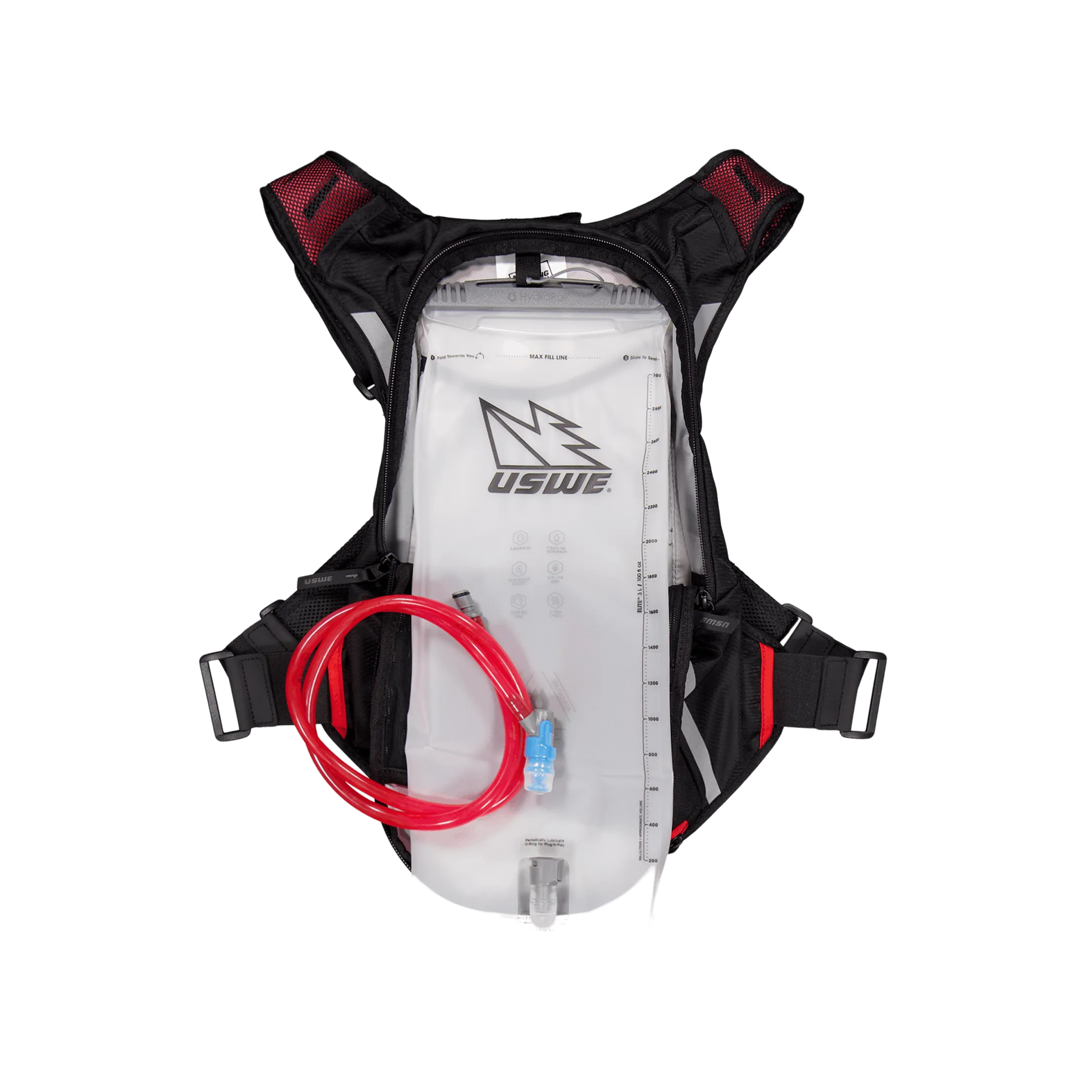 Uswe Mtb Hydro 8l Hydration Pack Black/uswe Red