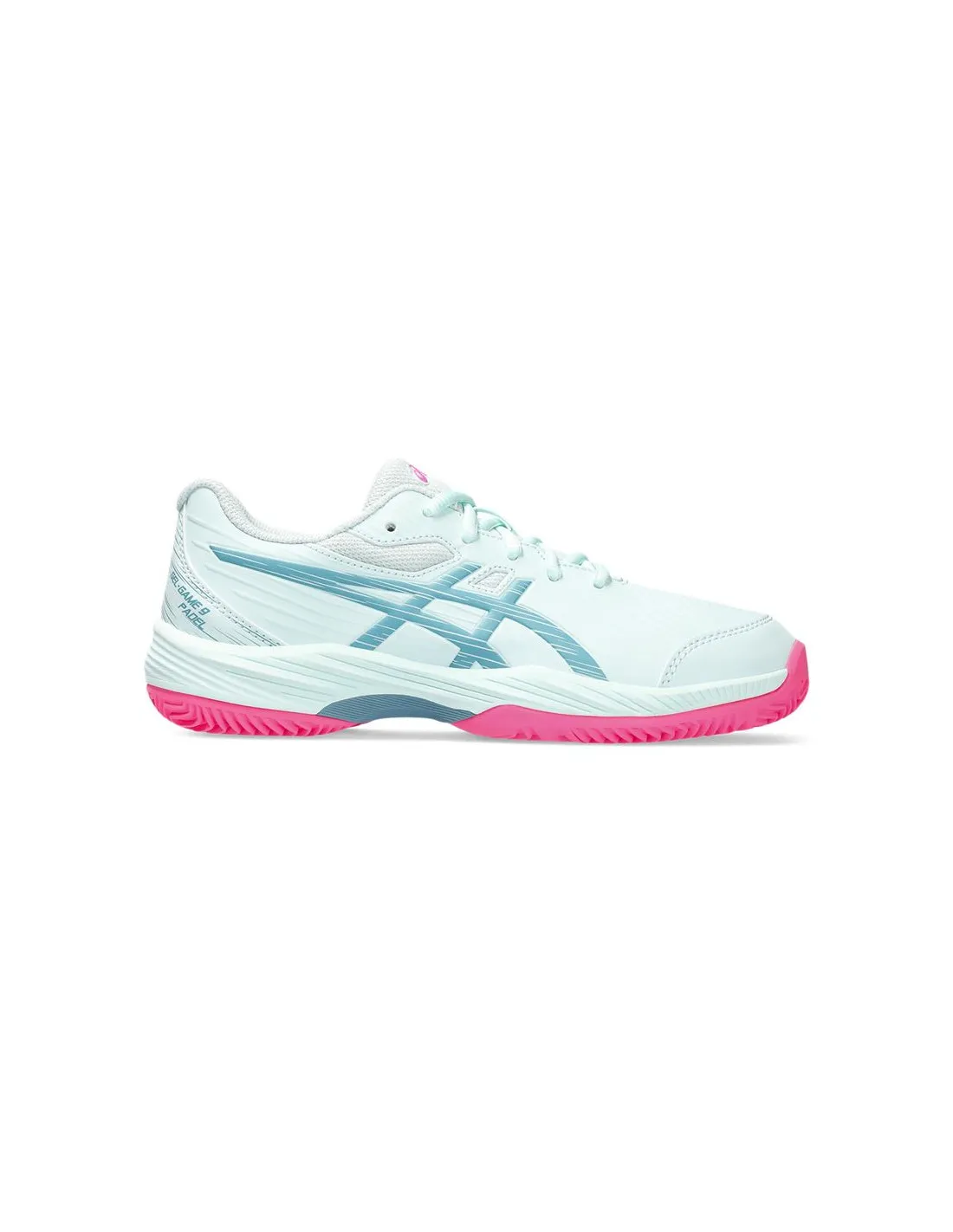 ZAPATILLAS DE PADEL ASICS GELGAME 9 PADEL GS INFANTIL SOOTHING SEA/GRIS AZUL