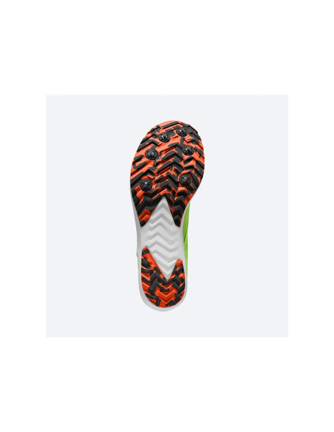 Zapatillas de Running Brooks Draft XC Green/Red Orange/White