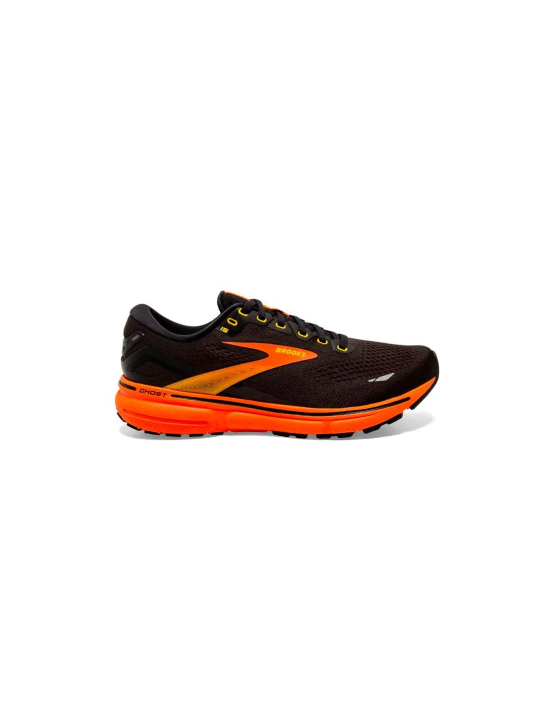 Zapatillas de Running Brooks Ghost 15 Hombre Black/Yellow/Red