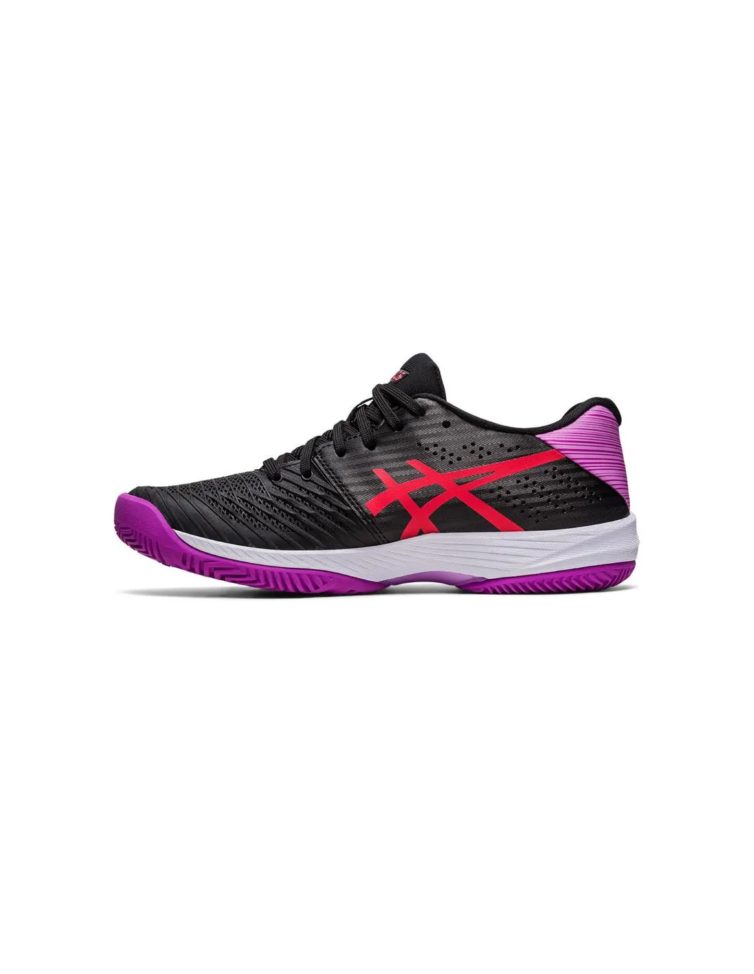 Zapatillas negras de pádel Asics Solution Swift FF Mujer