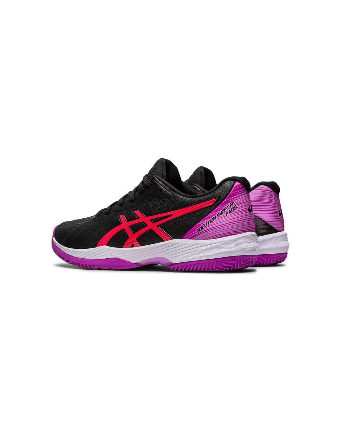 Zapatillas negras de pádel Asics Solution Swift FF Mujer