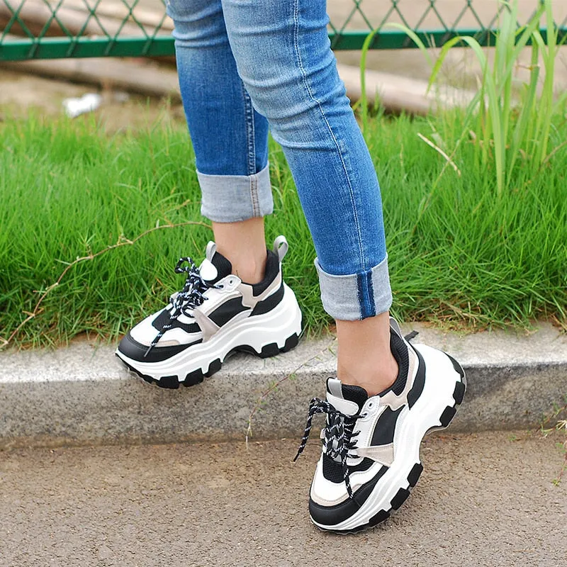 Zapatillas Suela Gruesa Mujer