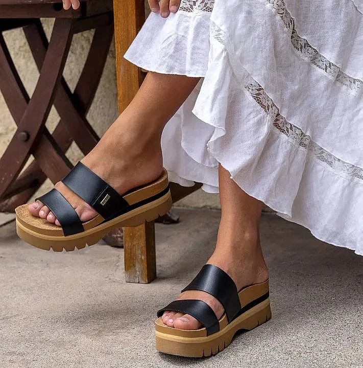 ZAPATOS REEF CUSHION VISTA HIGHER  BLACK  WOMEN´S